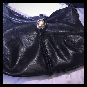 Ted baker leather gold accent shoulder bag